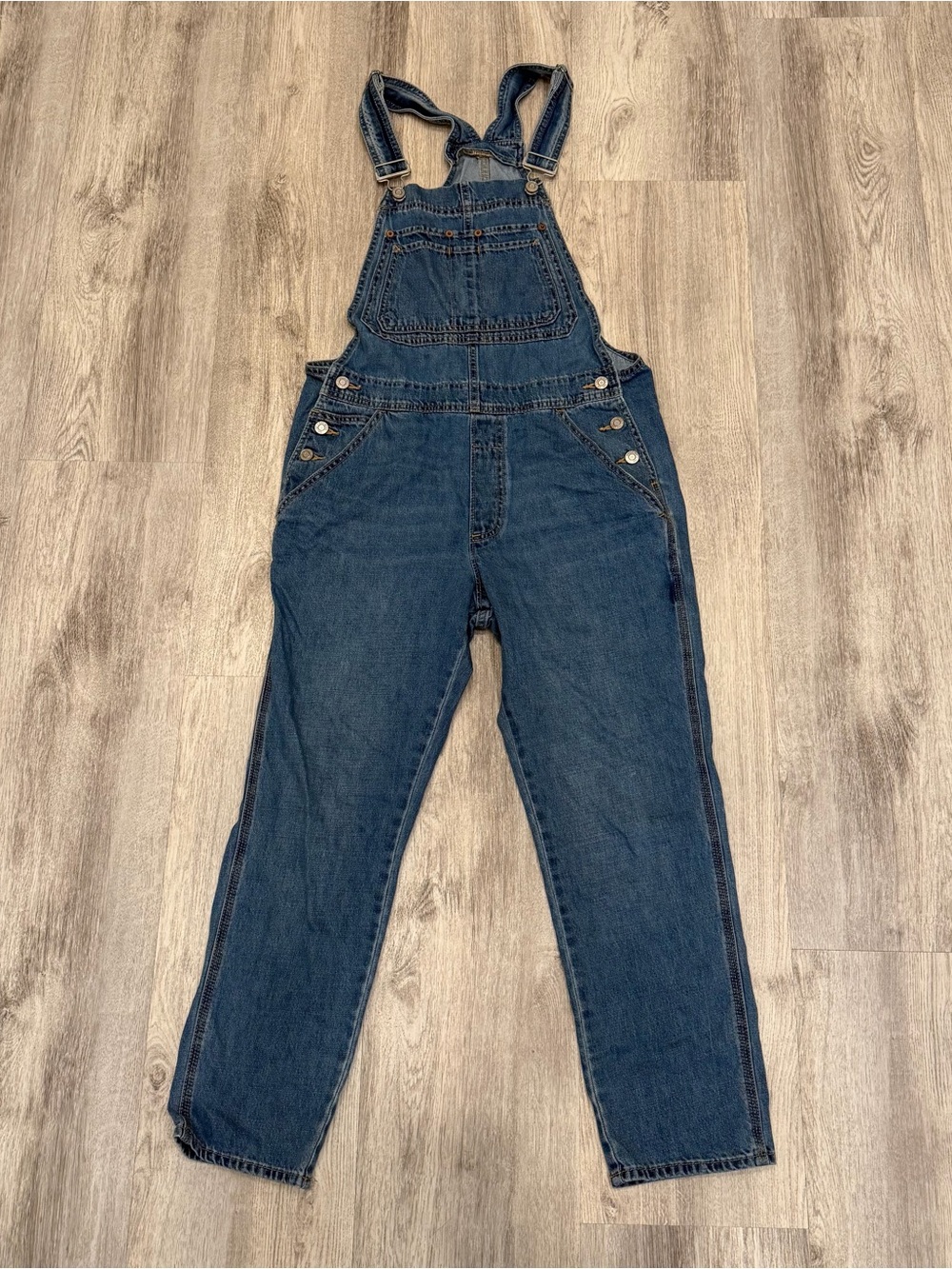 GAP Vintage Denim Overalls Small 100% Cotton Straight‎ Leg